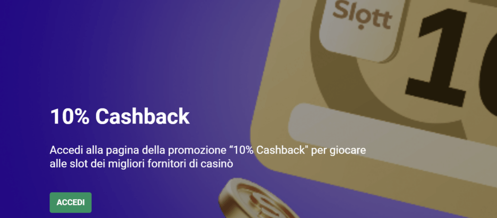 slott casino bonus 10%